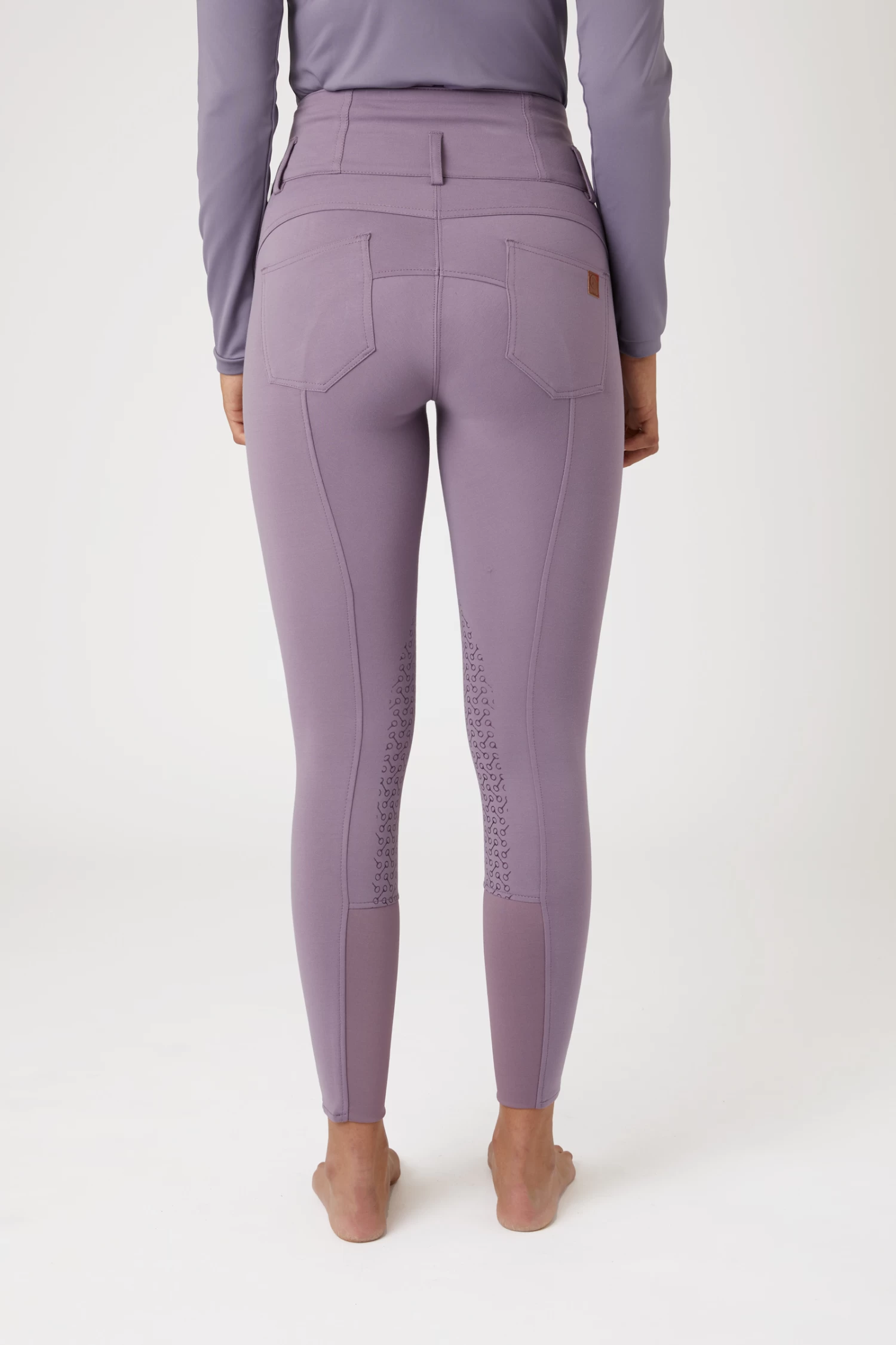 Horze Tara High Waist Silicone Knee Patch Breeches for Women