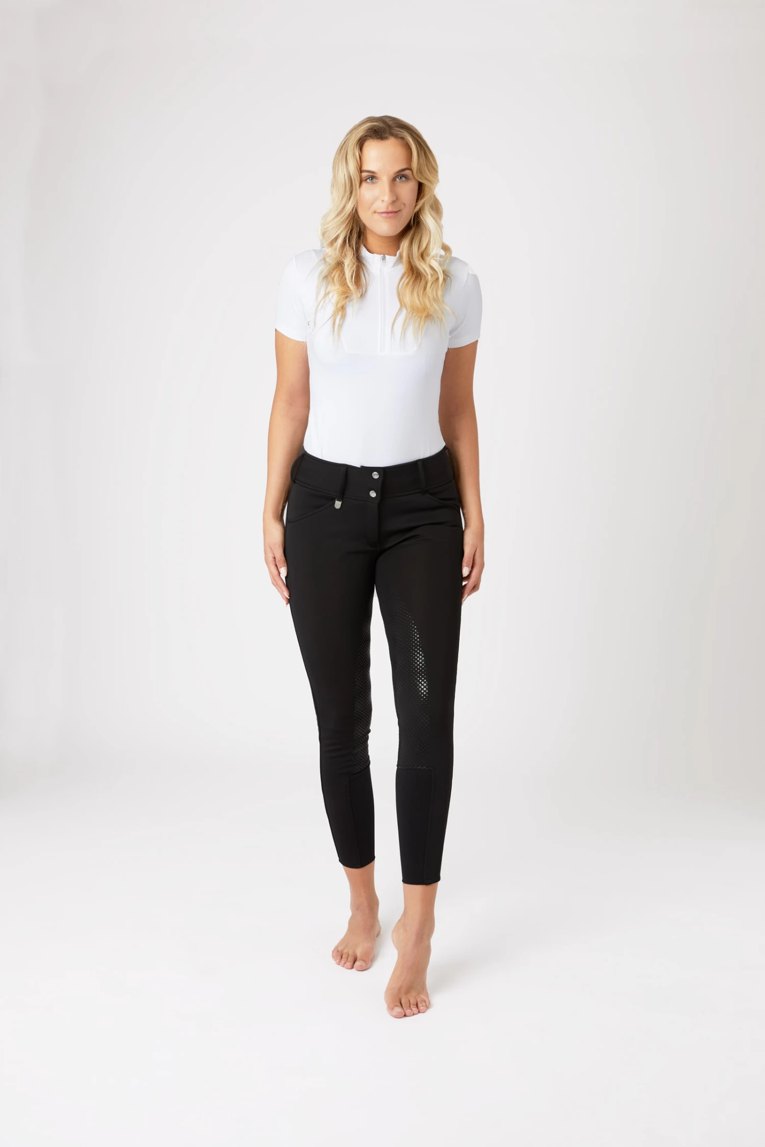 Horze Grand Prix Thermo Softshell Silicone FS Breeches for Women