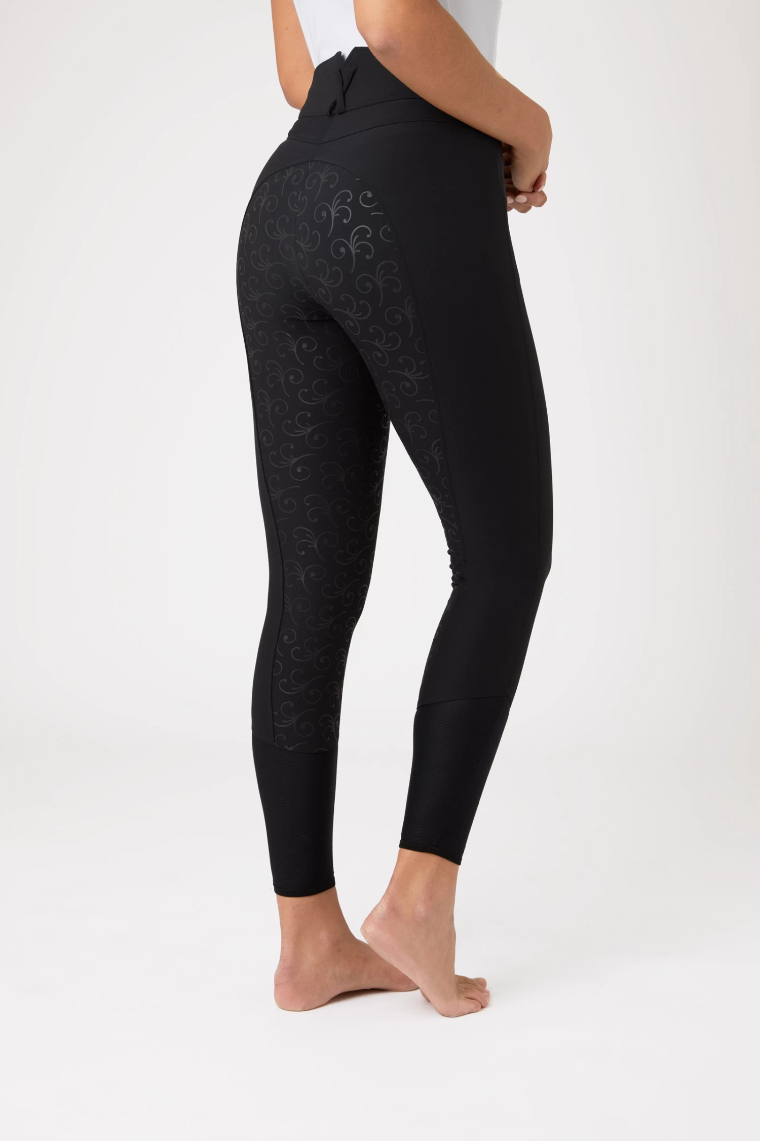 Horze Angelina Women's Lightweight Stretch Silicone Full Seat Breeches