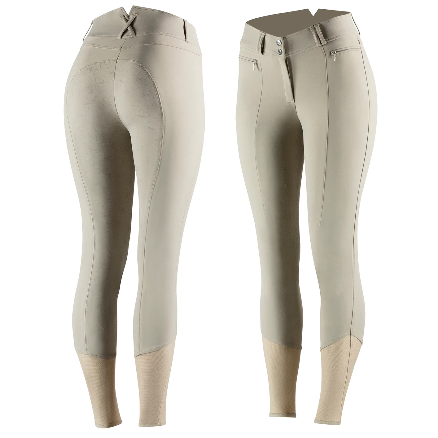 Horze Angelina Women's Lightweight Stretch Silicone Full Seat Breeches