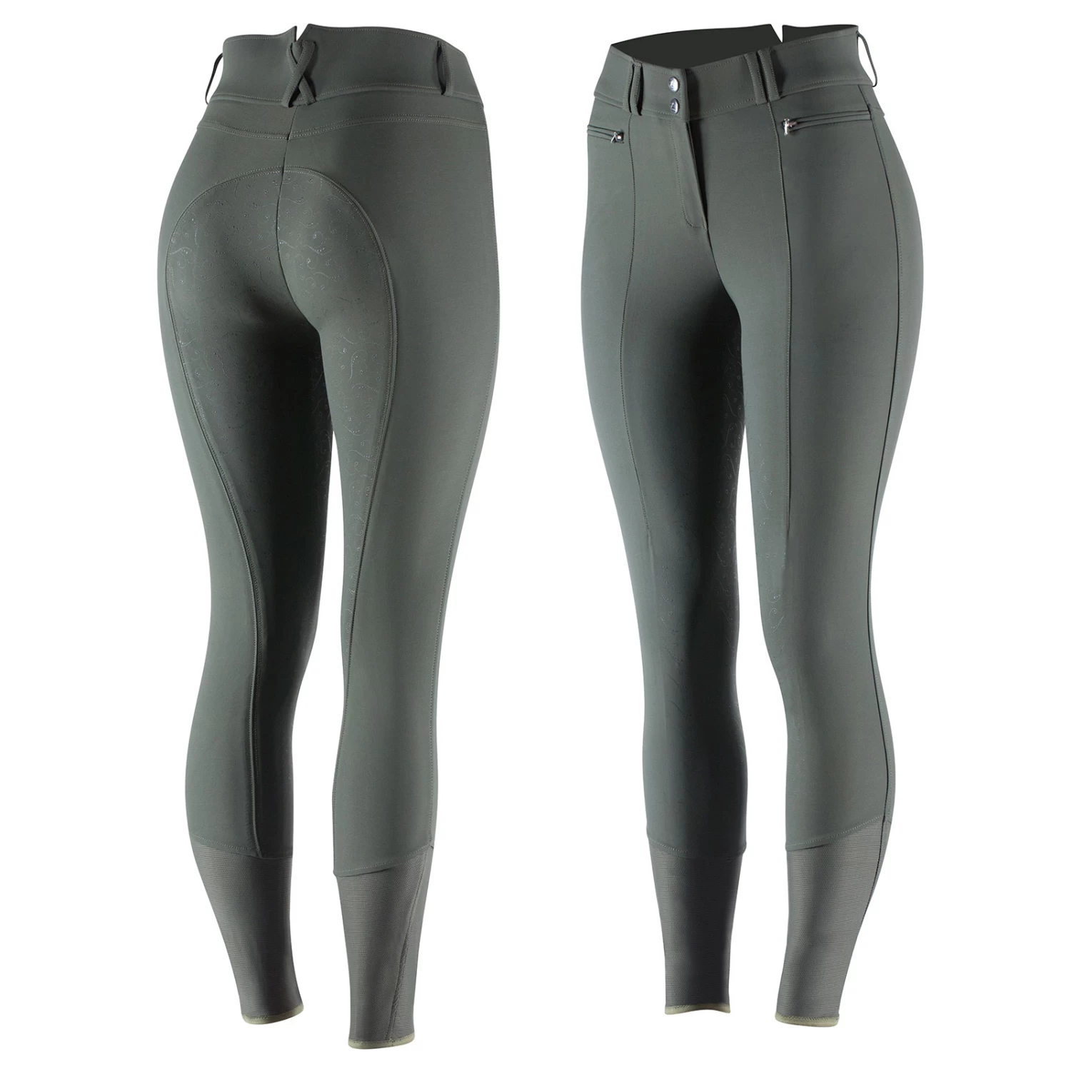 Horze Angelina Women's Lightweight Stretch Silicone Full Seat Breeches