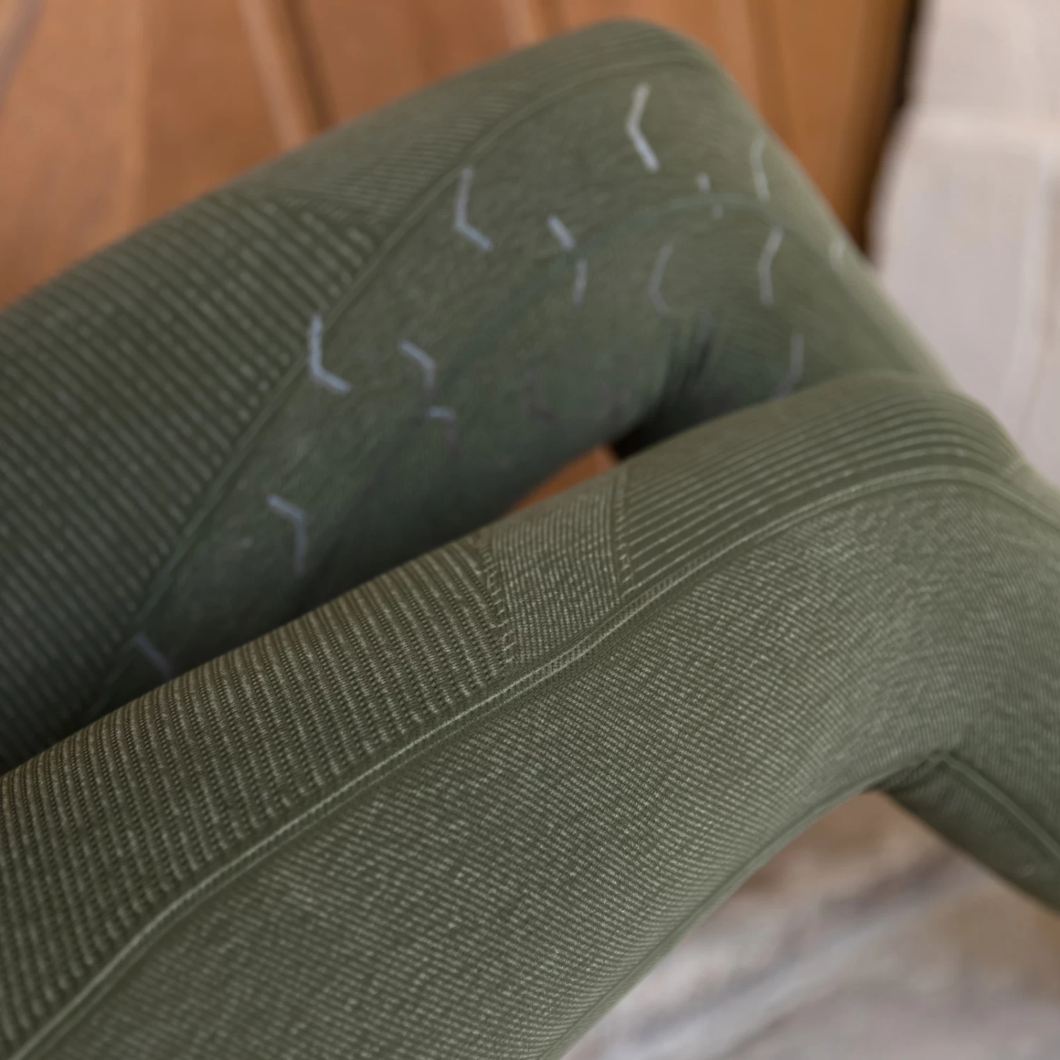 Horze Vanessa Women's Seamless Denim-Look Silicone Full Seat Tights