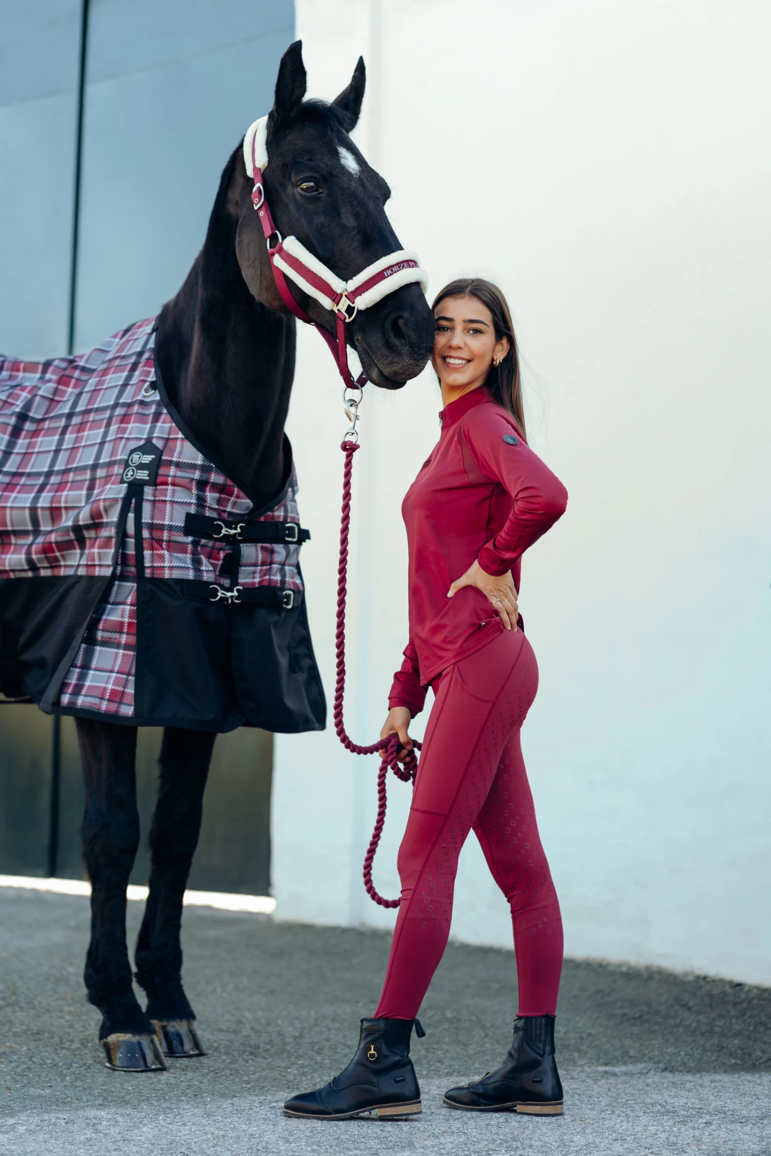 Horze Nadia Women's Silicone Full Seat Riding Tights with 4-Pockets