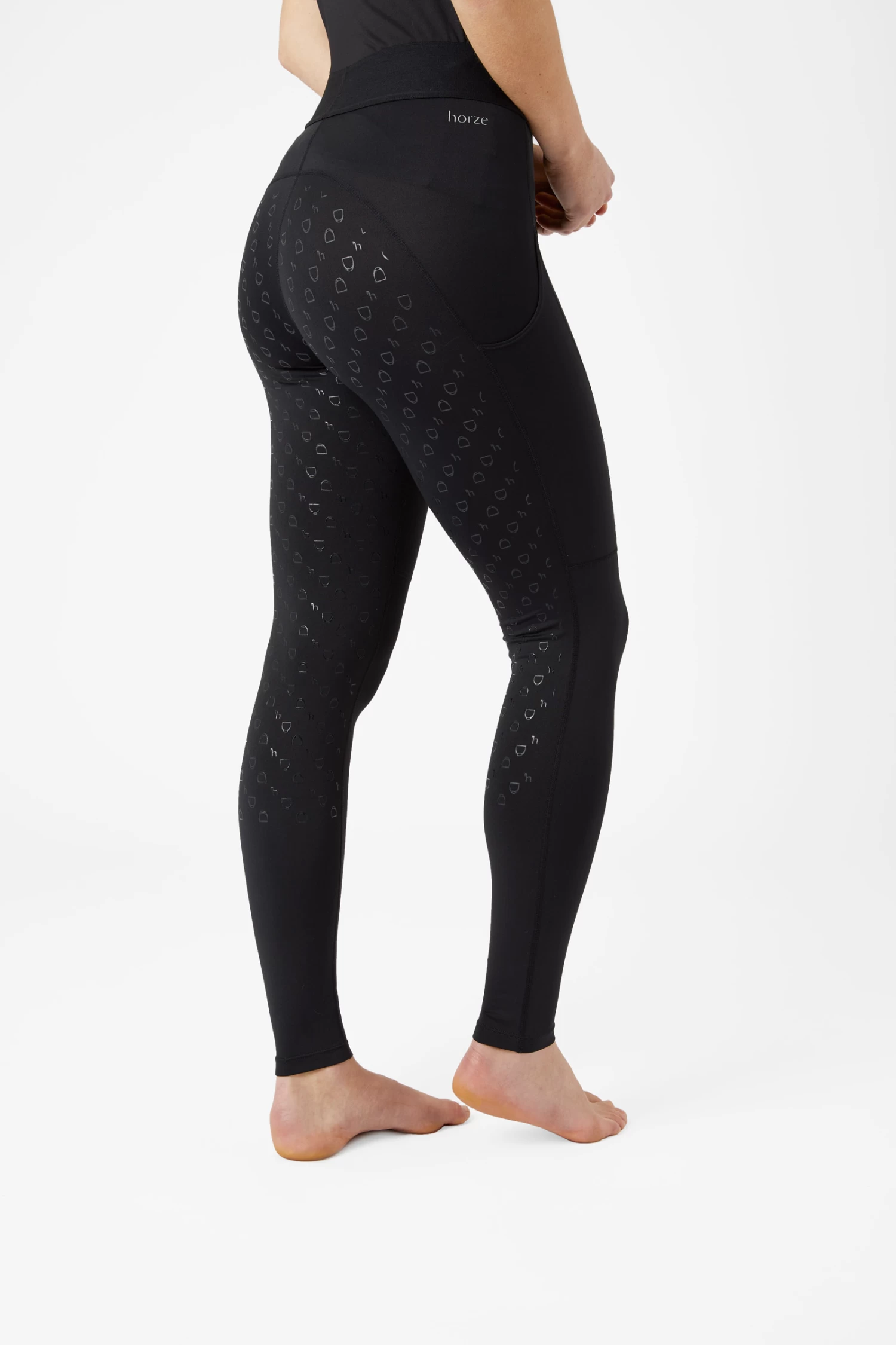 Horze Nadia Women's Silicone Full Seat Riding Tights with 4-Pockets