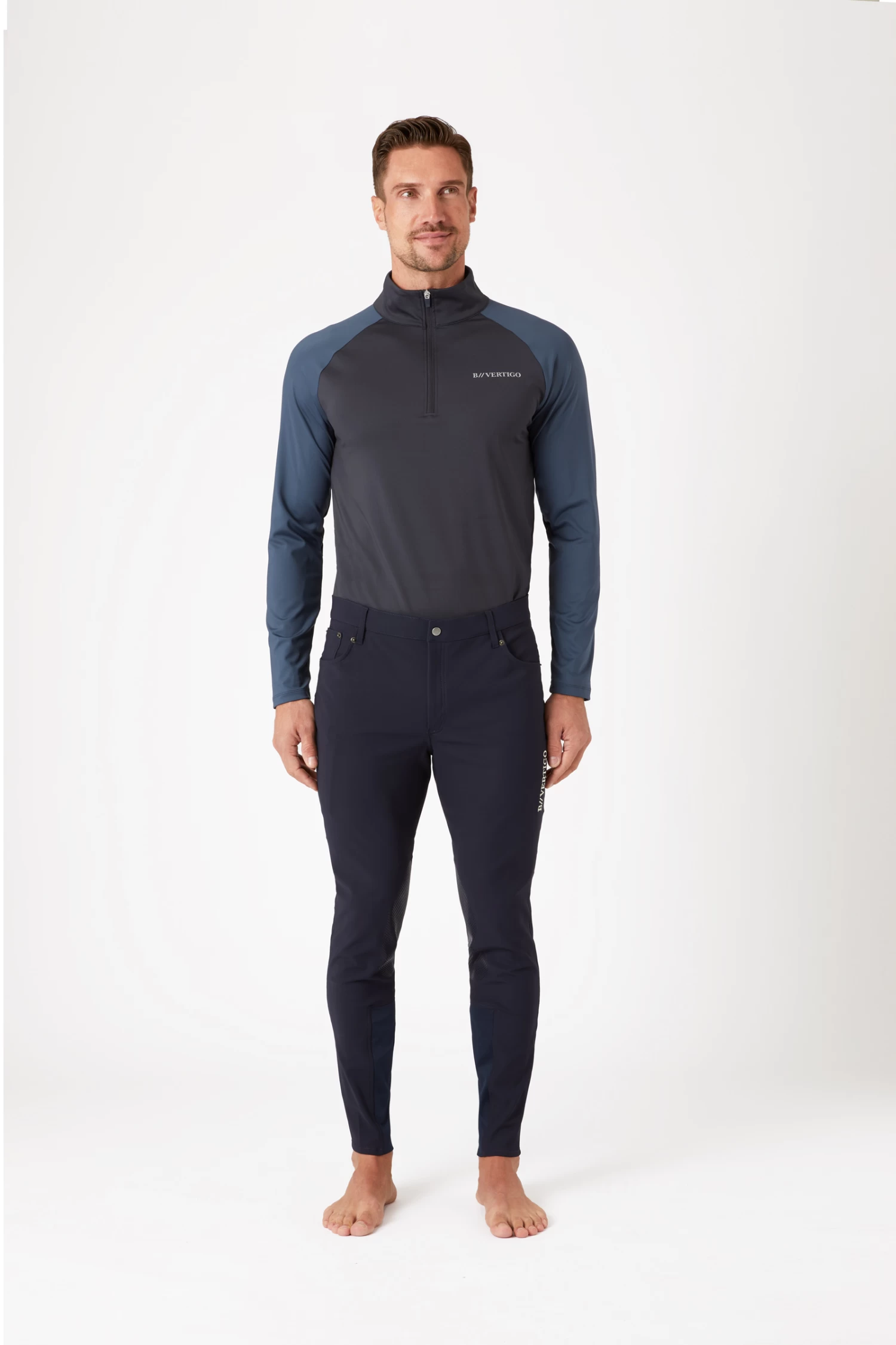 B Vertigo Ethan Men's Functional Knee Patch Breeches