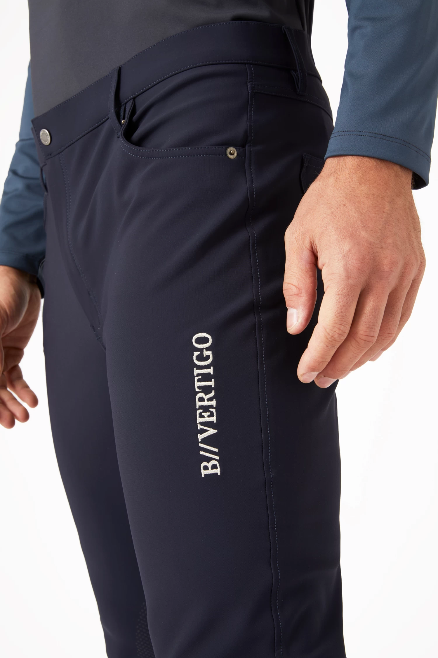 B Vertigo Ethan Men's Functional Knee Patch Breeches