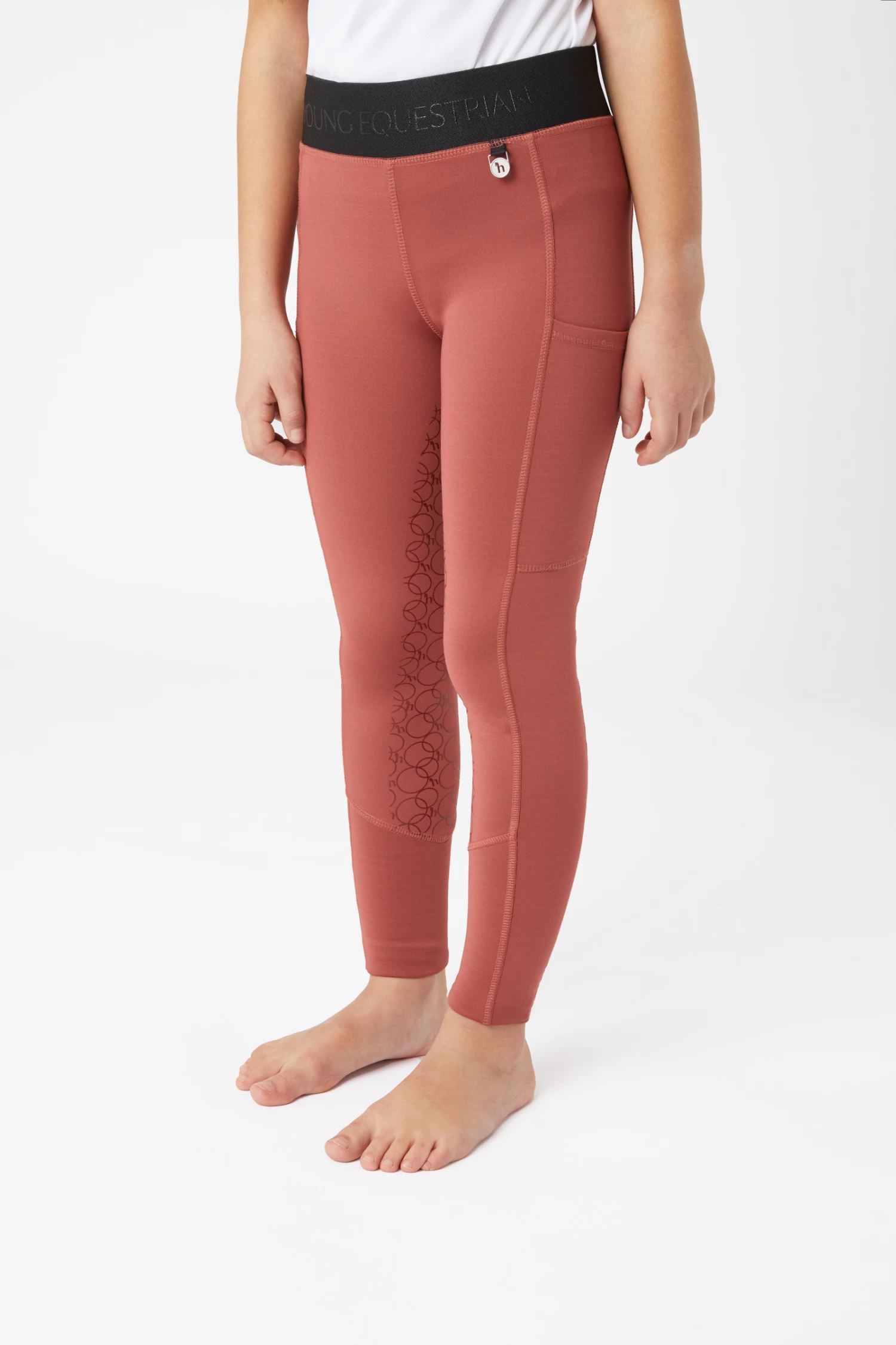 Horze Leighton Teens Silicone Full Grip Riding Tights with Warm Lining