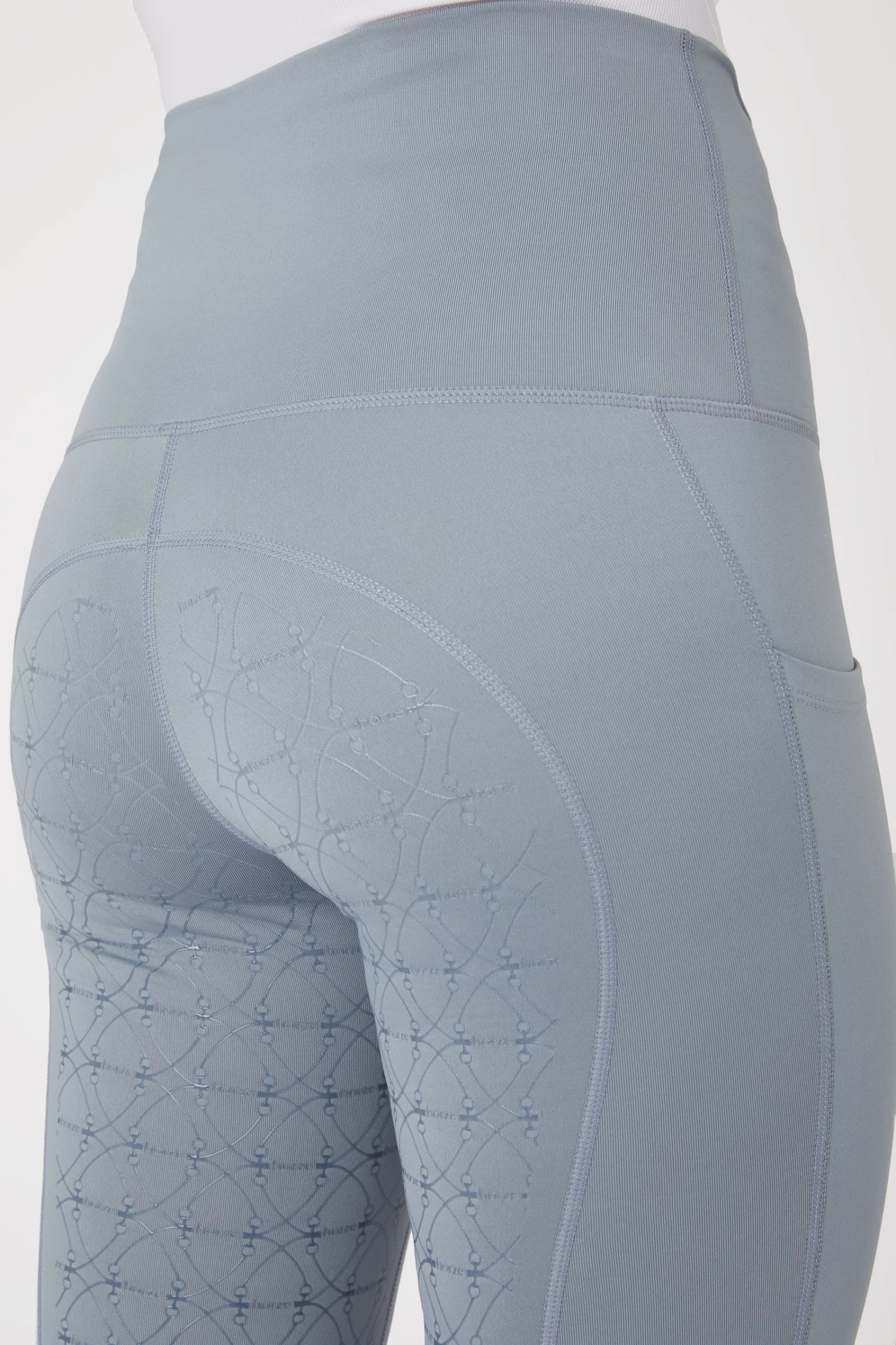 Horze Mette Women's Full Seat Mid Season Riding Tights with High Waist
