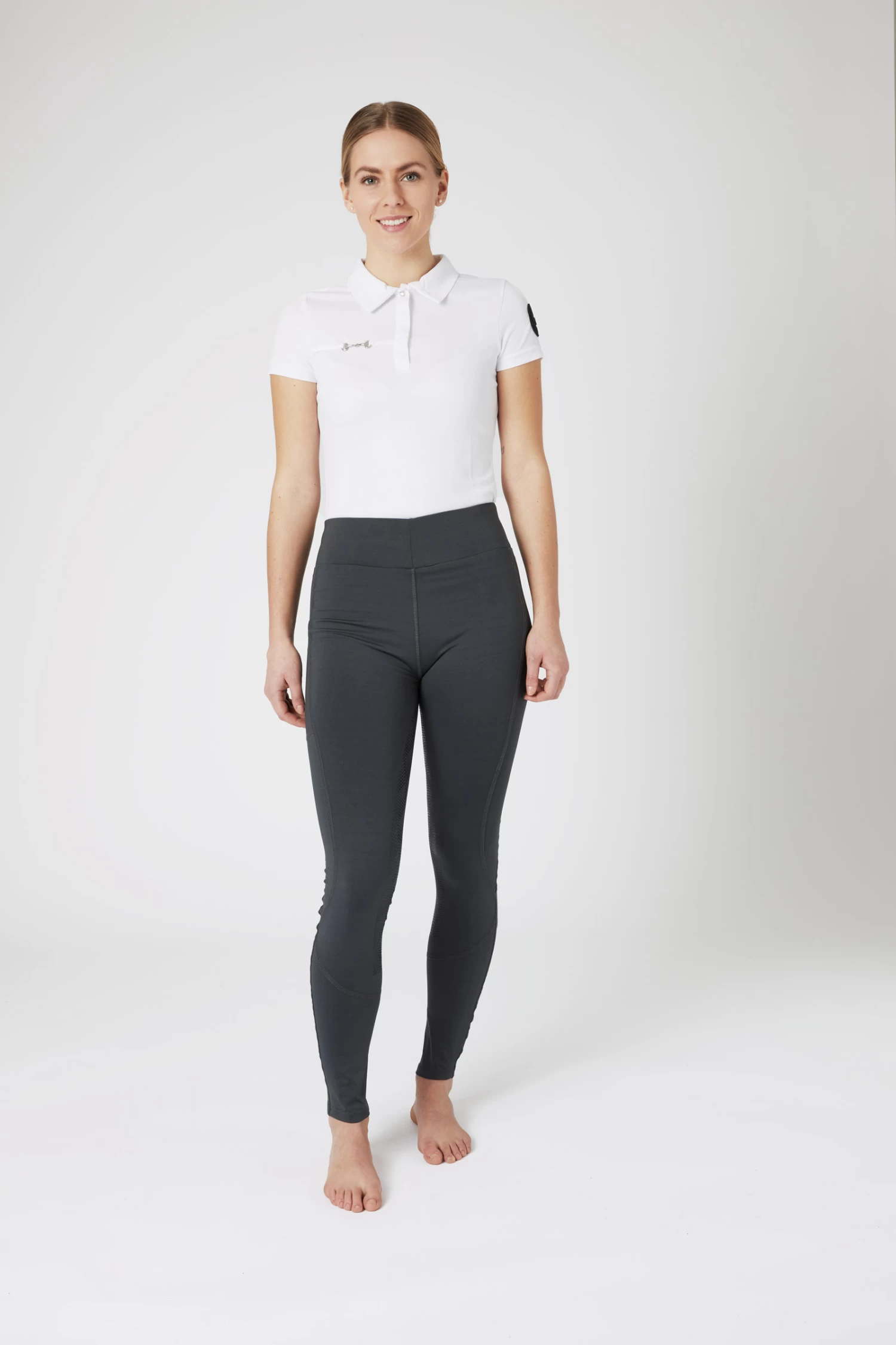 Horze Women's High Waist Silicone Full Seat Riding Tights