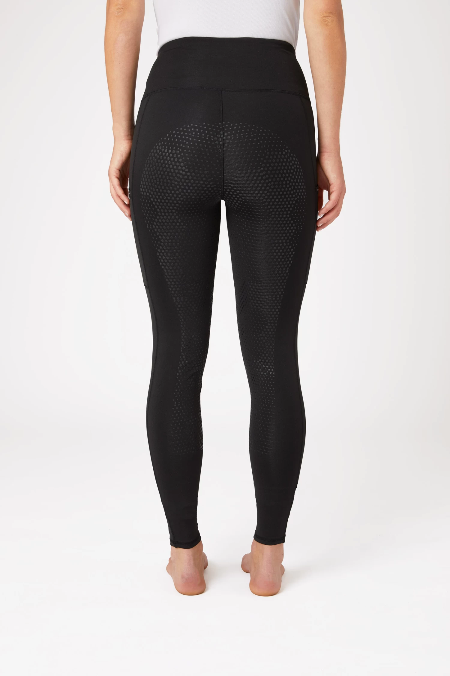 Horze Women's Silicone Full Seat Riding Tights with Crystal Pockets