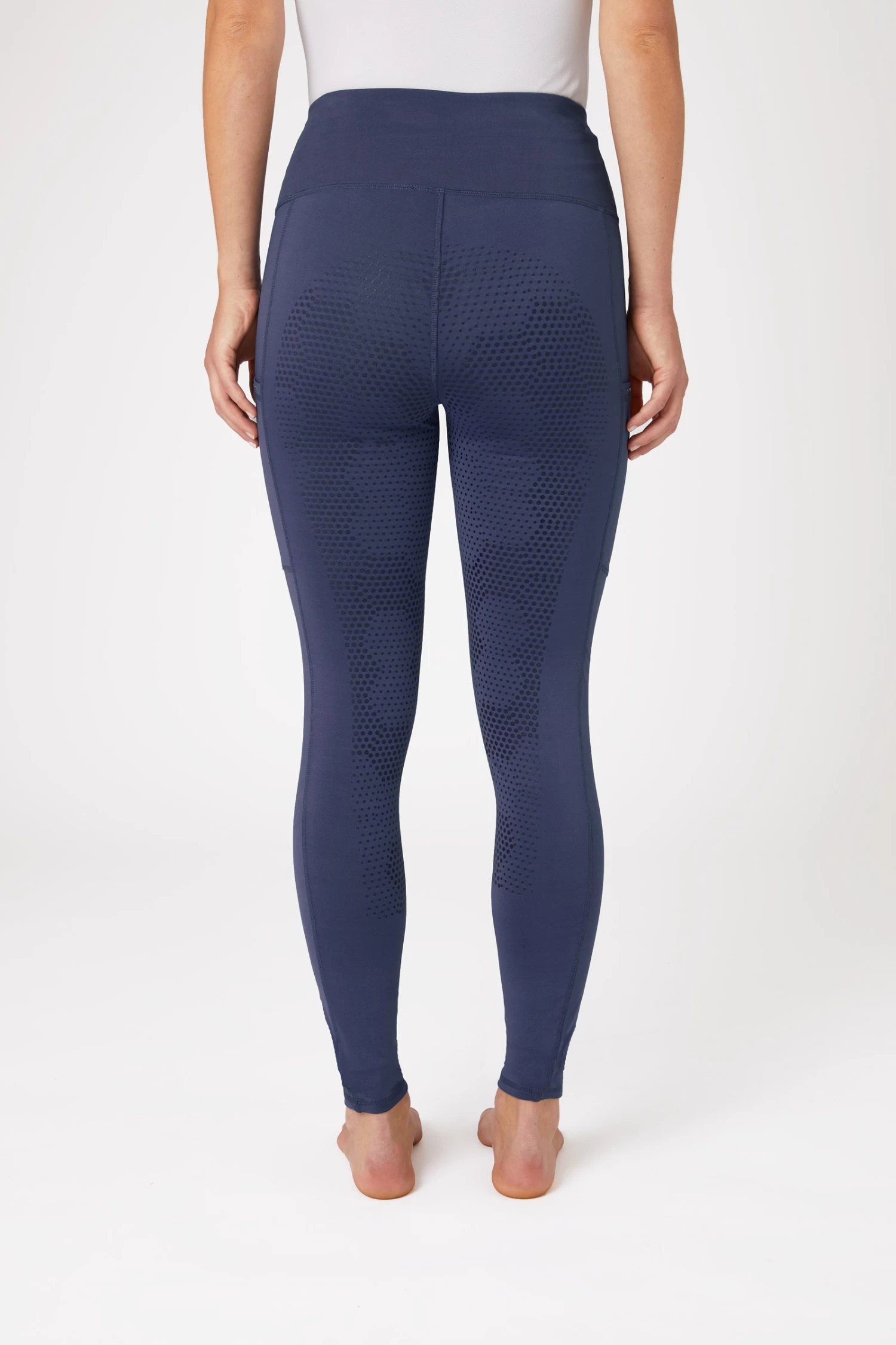 Horze Women's Silicone Full Seat Riding Tights with Crystal Pockets