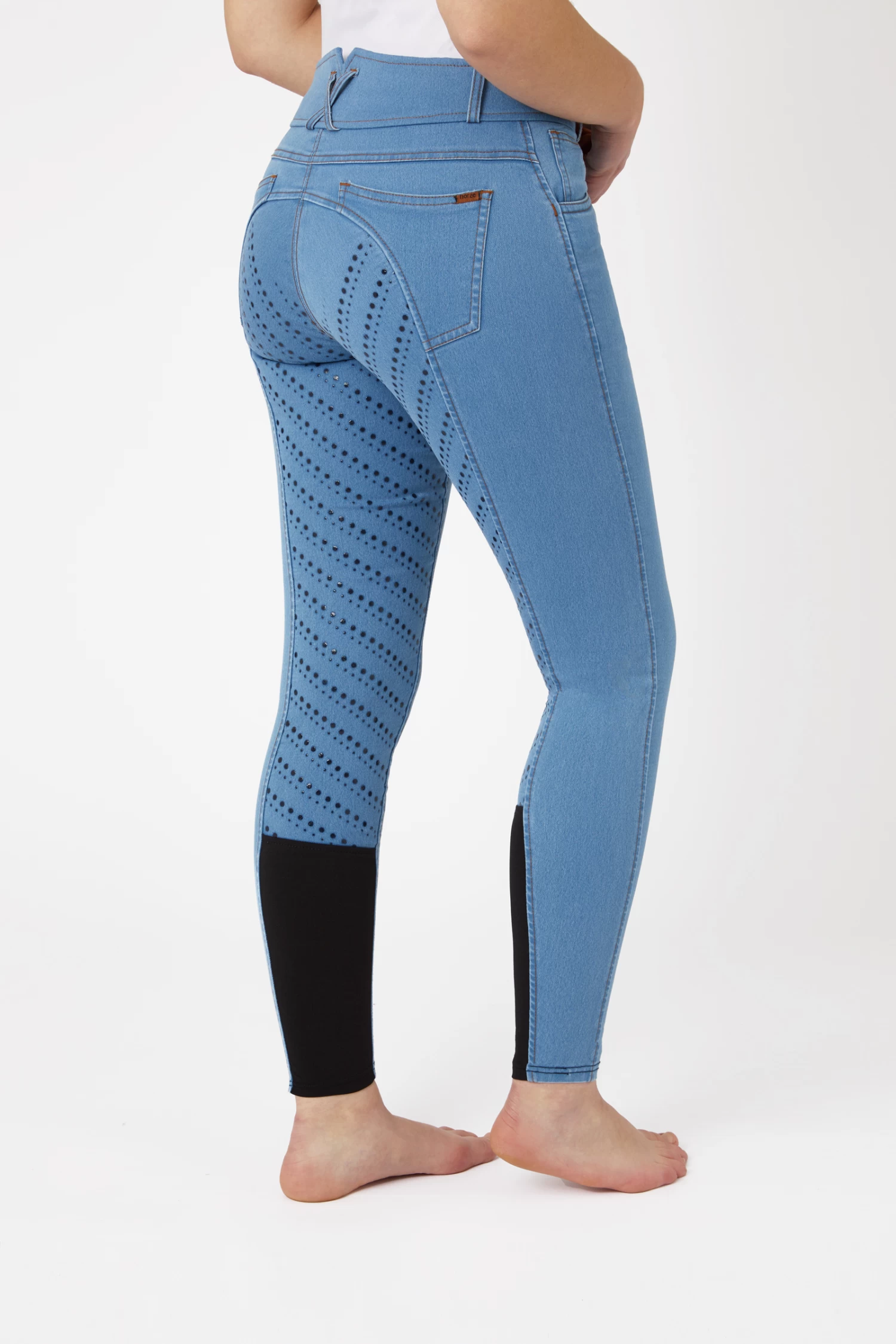 Ladies Denim Full Grip Breeches