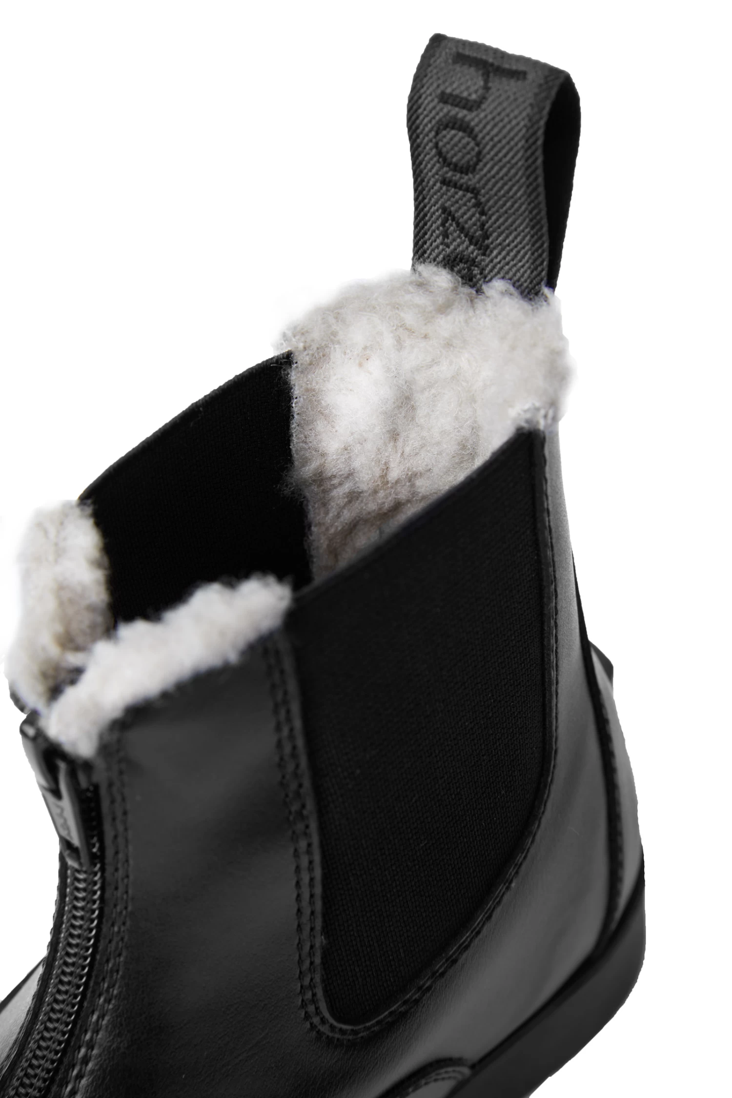 Horze Wexford Kids Front-Zip Jodhpur Winter Boots with Faux Fur
