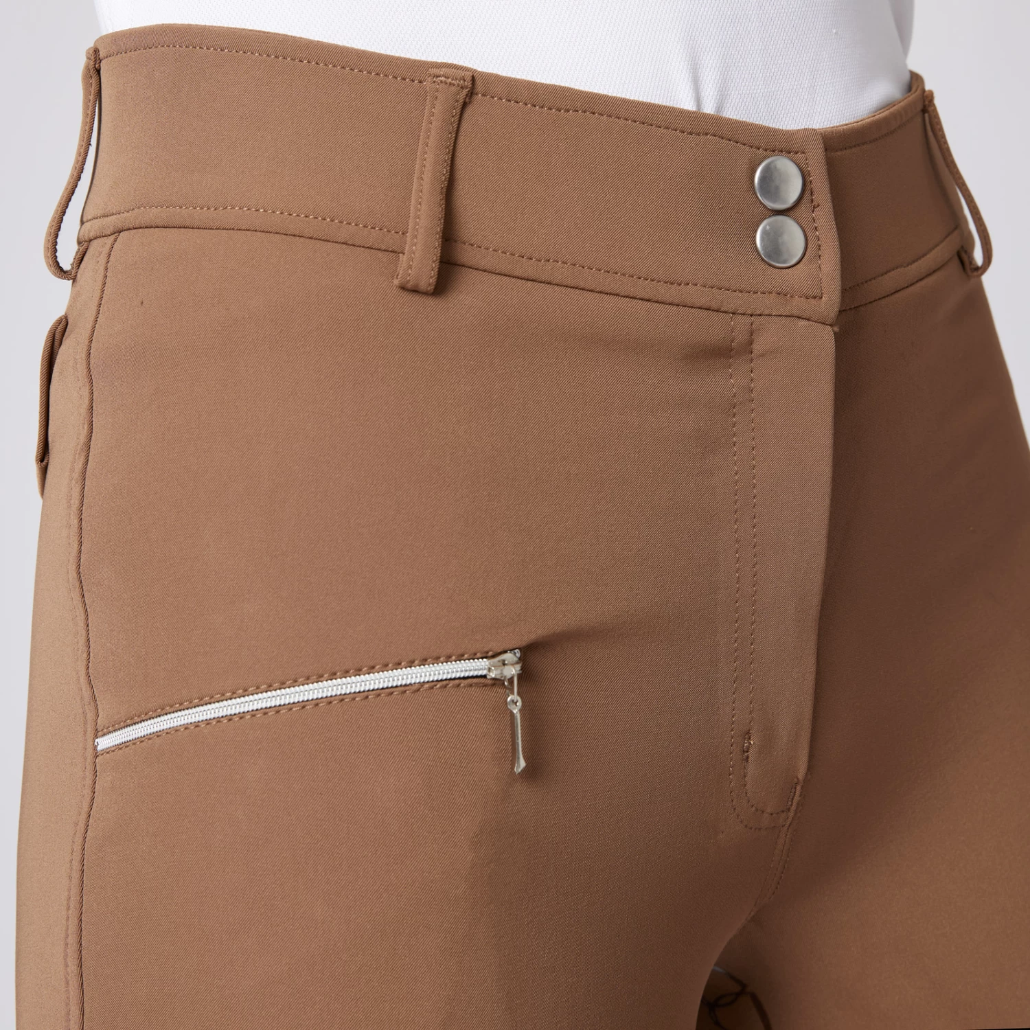 Women's High Waist Bit Print Silicone Full Seat Breeches