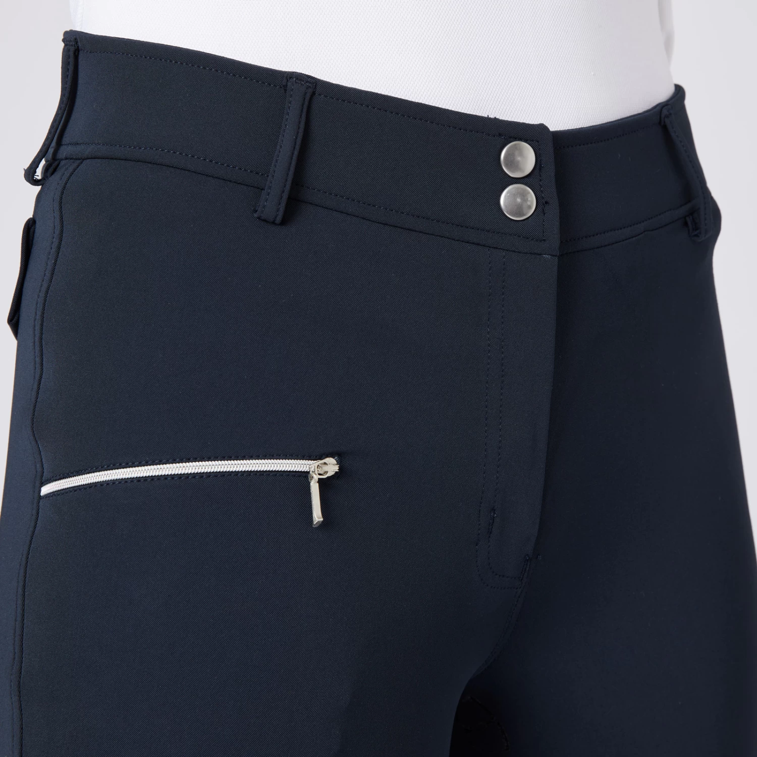 Women's High Waist Bit Print Silicone Full Seat Breeches