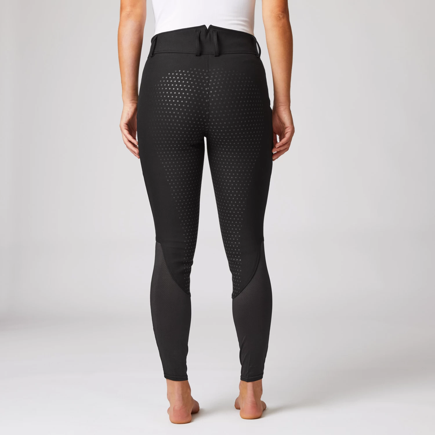 Women's High Waist Full Seat Breeches with Mesh