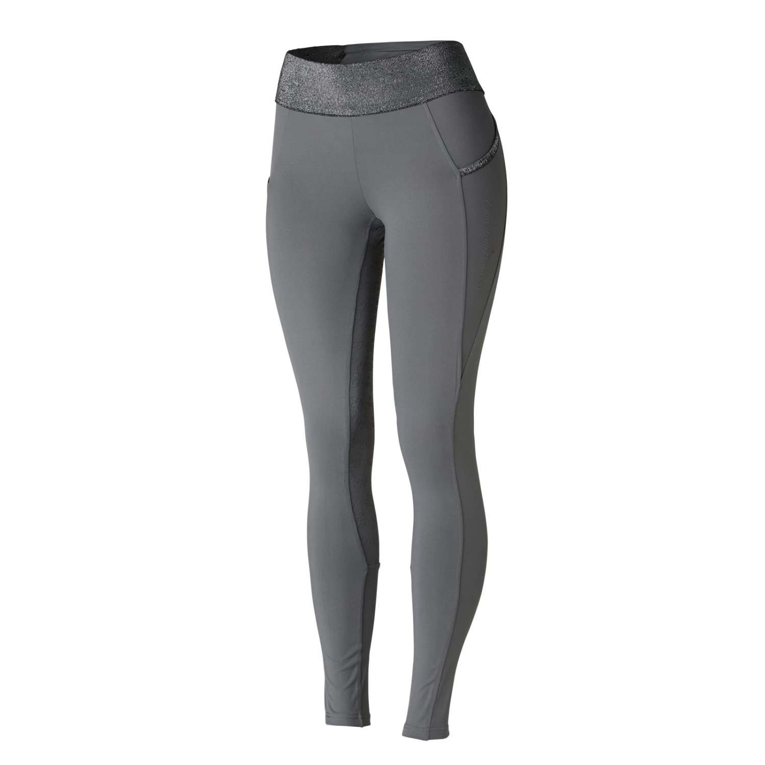Full Seat Riding Tights for Women with Glitter Waist