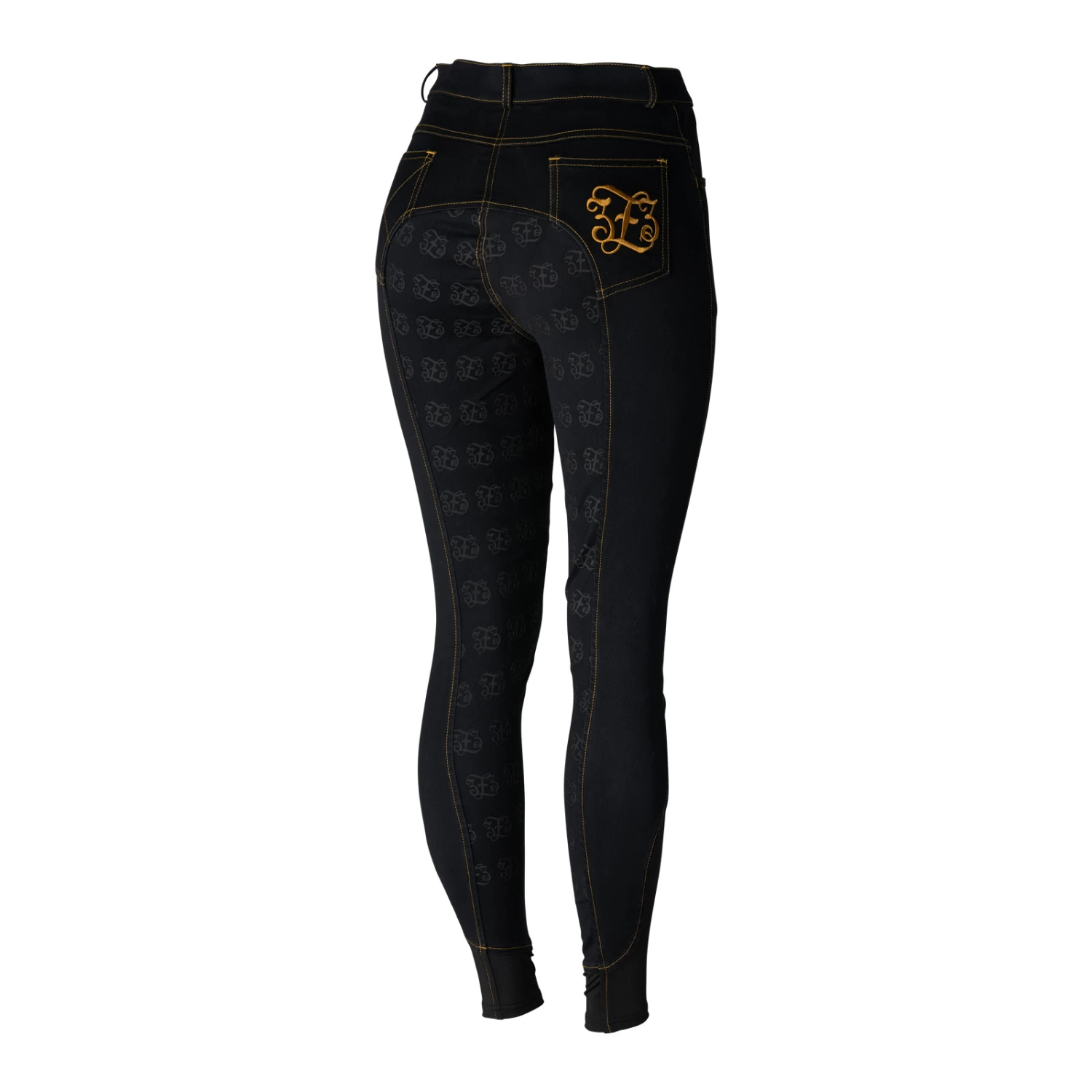 Women's Denim High Waist Full Seat Breeches