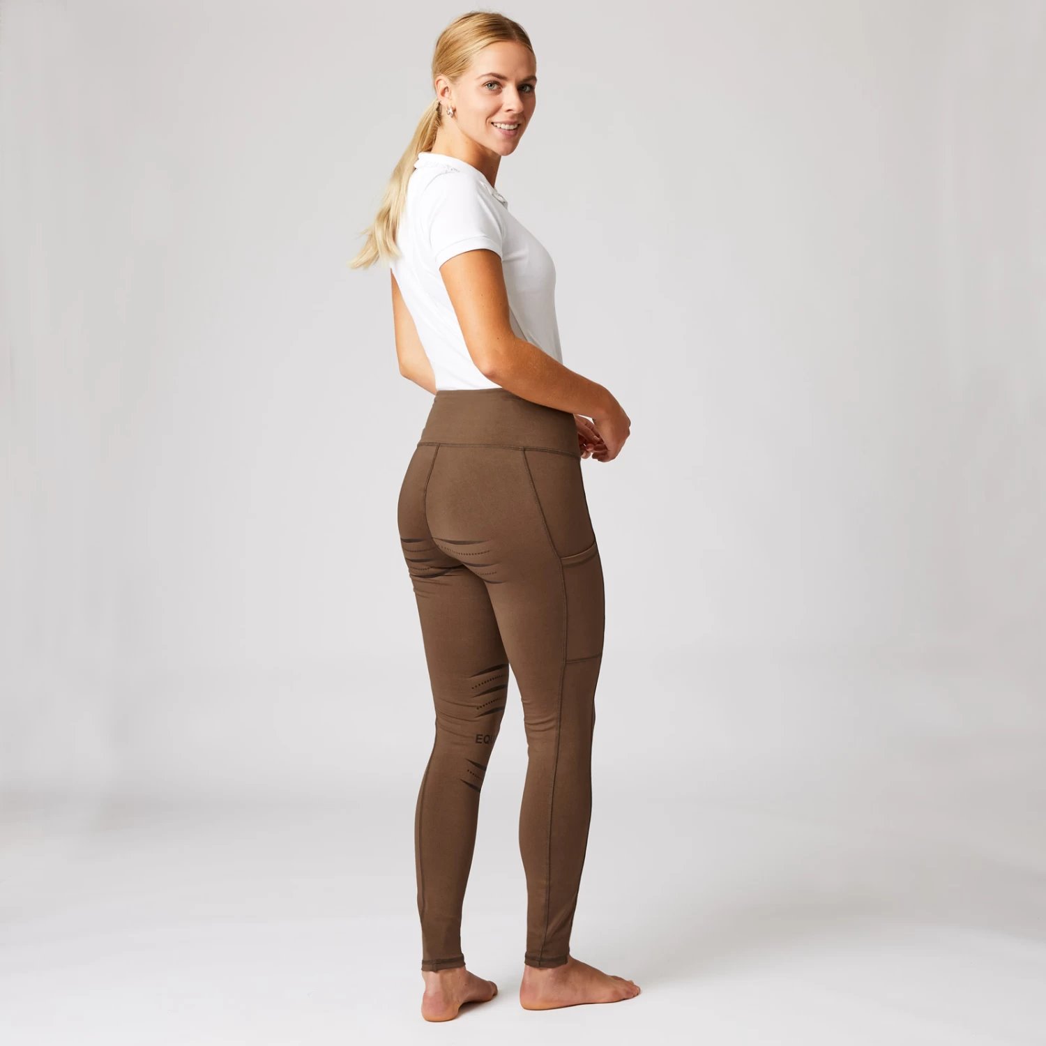 Women's Silicone Full Seat Riding Tights with Phone Pockets