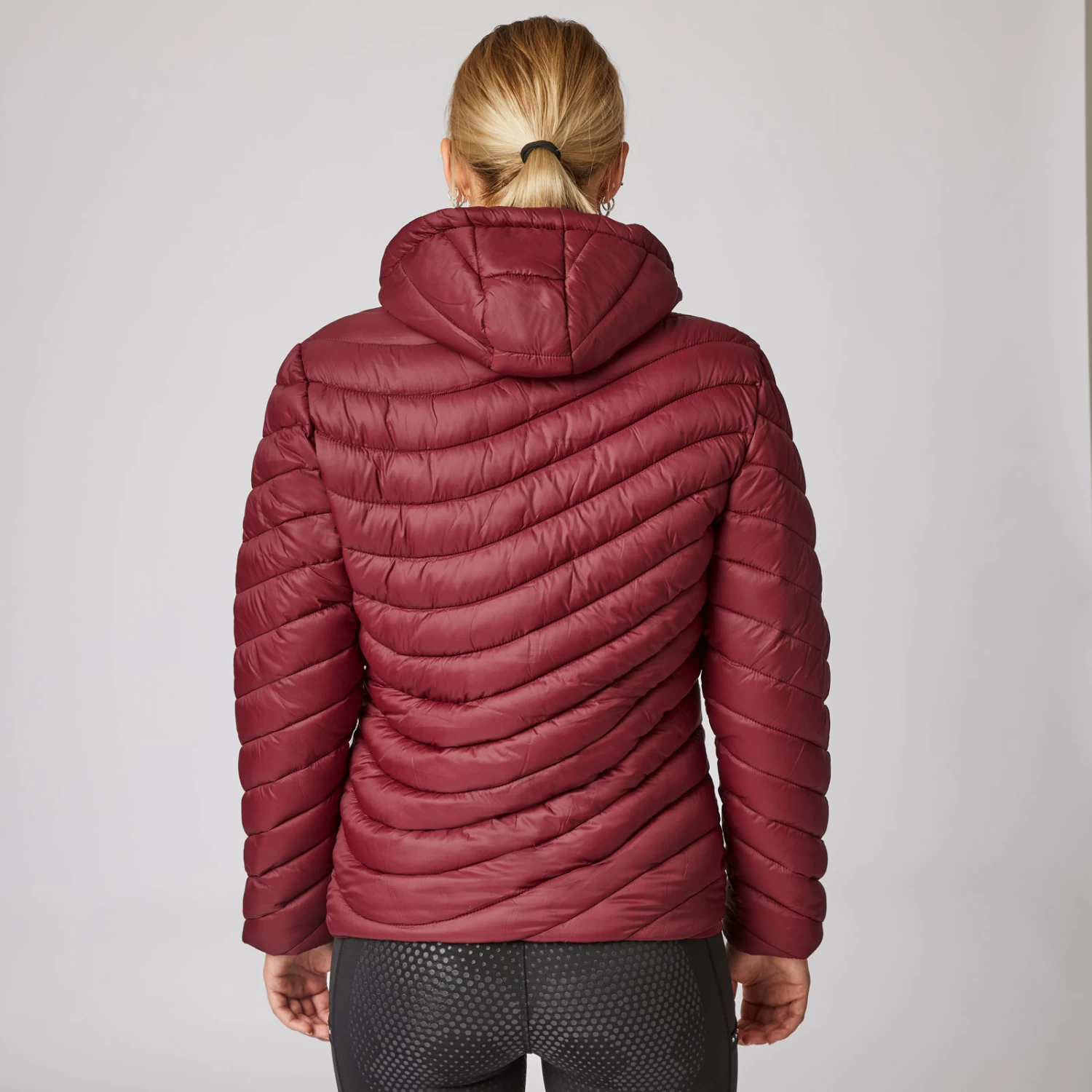 Women's Puffer Riding Jacket with Hood