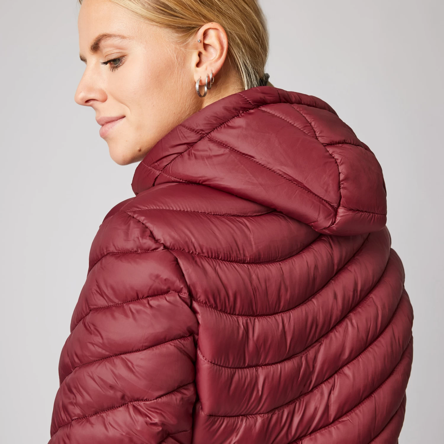 Women's Puffer Riding Jacket with Hood