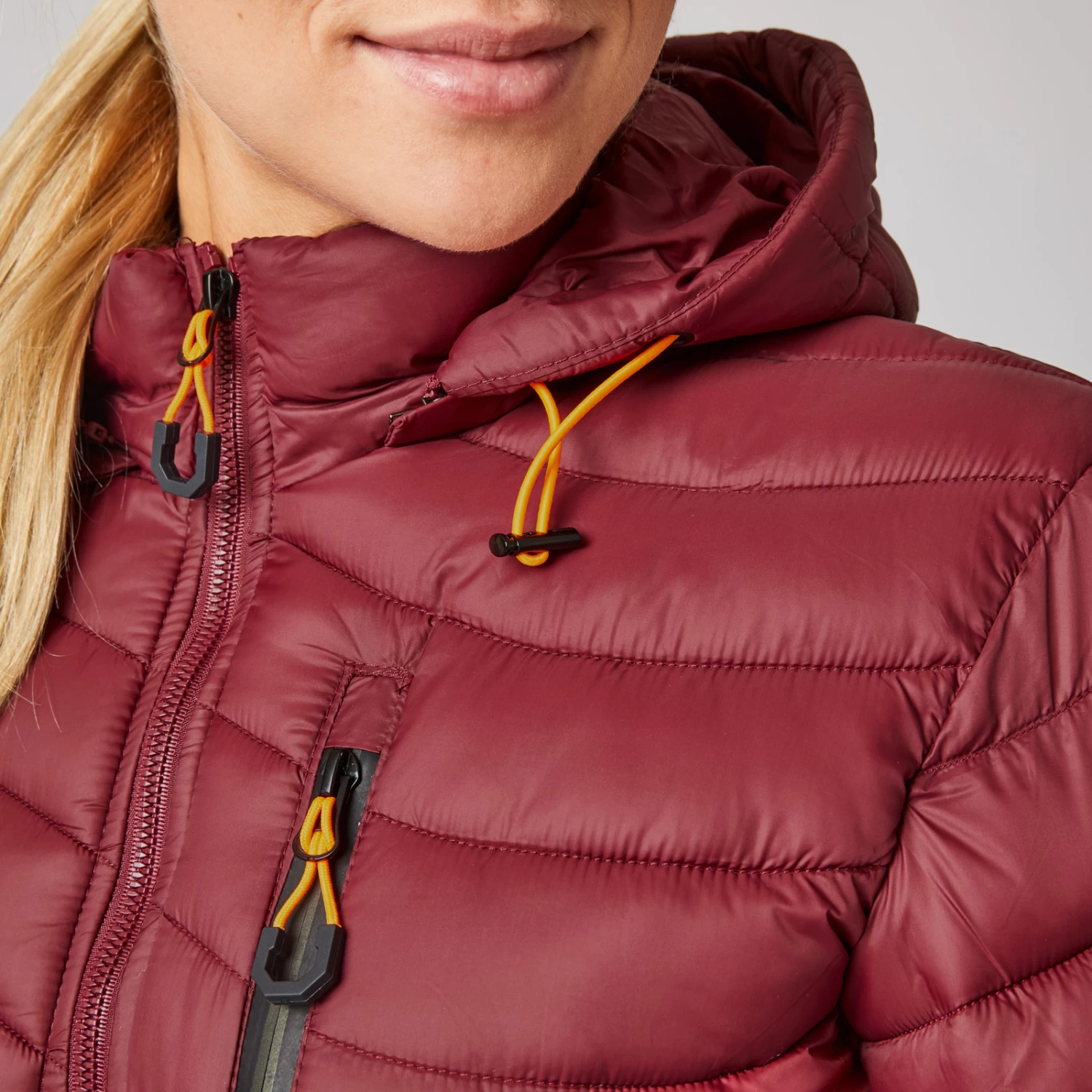 Women's Puffer Riding Jacket with Hood