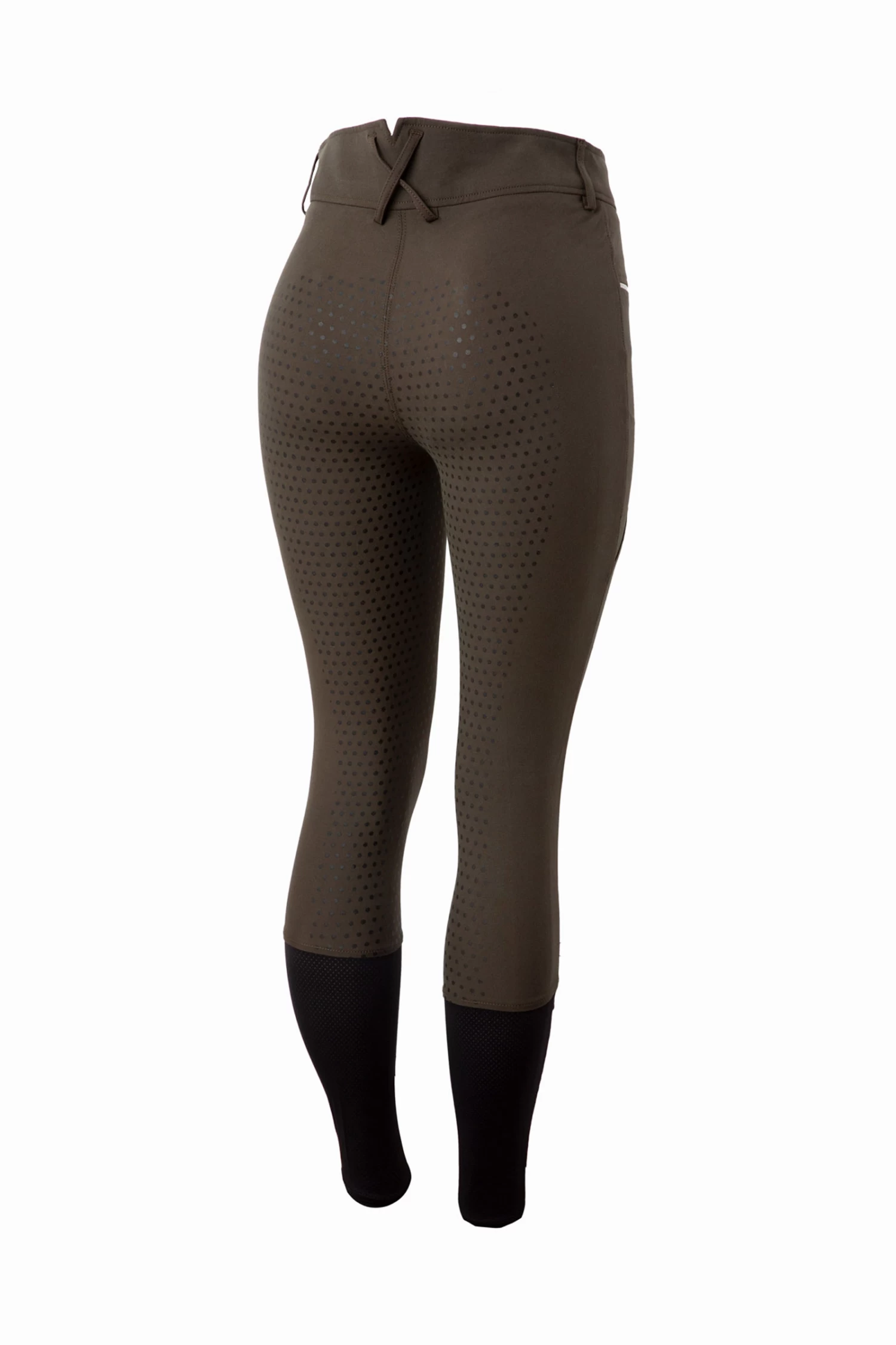 Women's High Waist Full Seat Breeches with Mesh